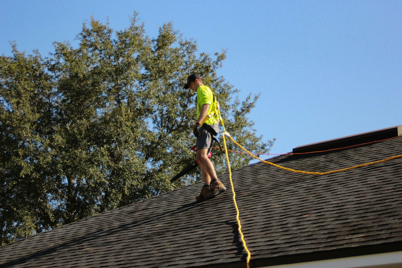 Construction reference for roofing; stock photograph